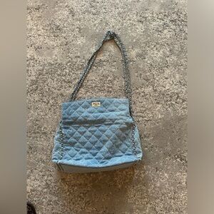 NEW!!!!!!! Denim Quilted Chain Strap Bag. Boutique!! New!!